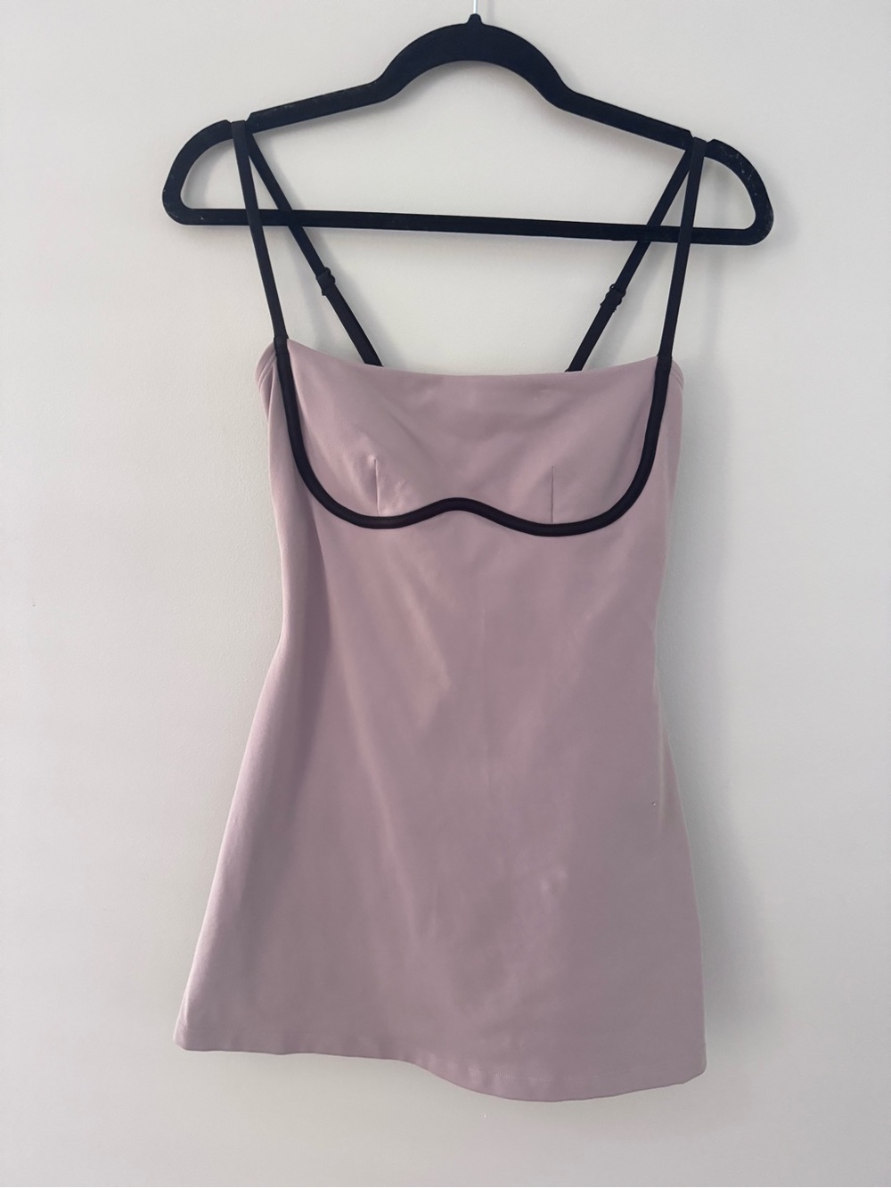 Alo Small Taupe Airburshed Streamlined Dress